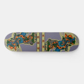 Quetzalcoatl. Tribal. Aztec Skateboard (Horizontal)