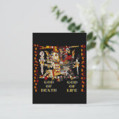 Quetzalcoatl und Mictlantecuhtli Postkarte (Stehend Vorderseite)