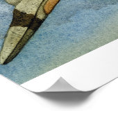 Quetzalcoatlus Print Poster (Ecke)