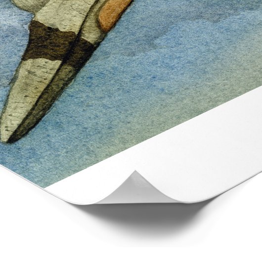 Quetzalcoatlus Print Poster (Ecke)