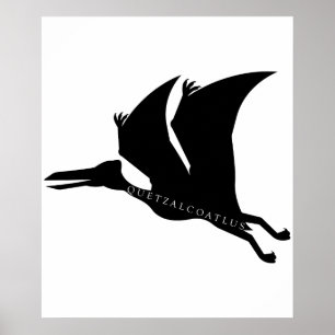 Quetzalcoatlus Pterosaur Vorhistorischer Platz Poster