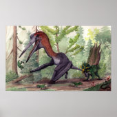 Quetzalcoatlus vs. Leptoceratops Poster (Vorne)