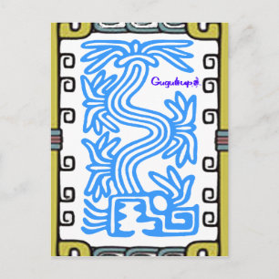QUETZALKOATL AZTEC MAYA 07 ZOLLBARE PRODUKTE POSTKARTE