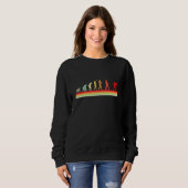 Queue Ball Evolution Billardspieler Sport Snooker Sweatshirt (Vorne ganz)