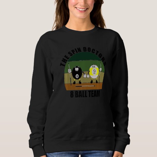 Queue Sport Pool Billard Team The Spin Doctors 8  Sweatshirt (Vorderseite)