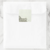 Queyras Quadratischer Aufkleber (Tasche)