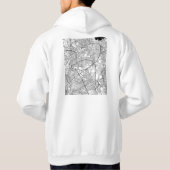 Quezon City Philippines Map Hoodie (Rückseite)