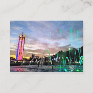 Quezon Memorial Circle Park Quezon City at Night F Treuekarte
