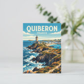 Quiberon Frankreich Postkarte (Stehend Vorderseite)