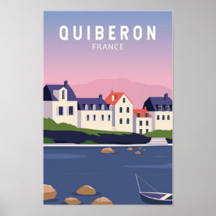 Quiberon Frankreich Reisen Vintag Art Poster