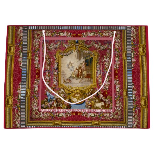 Quichotte Barock Elegante Große Geschenktüte (Vorderseite)