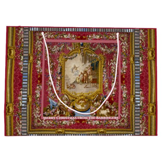 Quichotte Barock Elegante Große Geschenktüte (Rückseite)