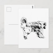 Quick Hello, Golden Retriever Postkarte (Vorne/Hinten)