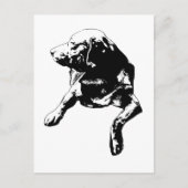 Quick Hello, Side-Turn-Labrador Postkarte (Vorderseite)