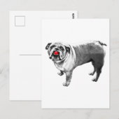 Quick Hello, Tongue-Pop Postkarte (Vorne/Hinten)