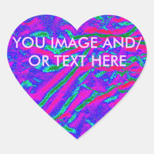 QUICK PRODUCT CREATE - IHR BILD UND/ODER TEXT HIER Herz-Aufkleber