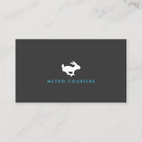 Quick-Rabbit-Logo (Grau) Visitenkarte