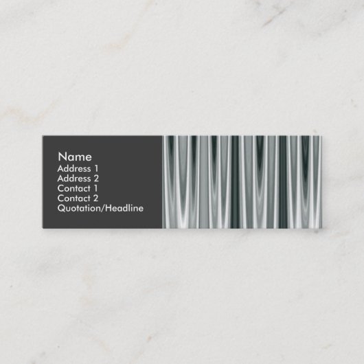 Quick Silver 01 Mini Visitenkarte (Vorderseite)