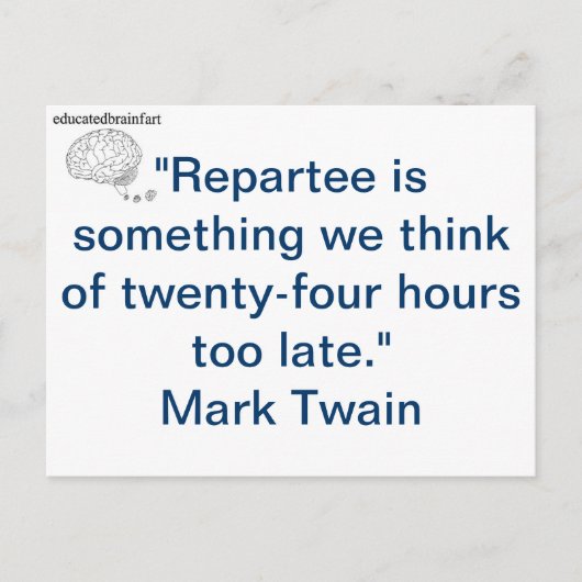 Quick Wit Postkarte (Vorderseite)