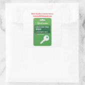 Quickbooks Desktop Pro 2024 chakoladi222@gmail.com Quadratischer Aufkleber (Tasche)