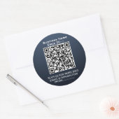 QuickConnect: QR-Code für Unternehmen Runder Aufkleber (Umschlag)