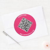 QuickConnect: QR-Code für Unternehmen Runder Aufkleber (Umschlag)