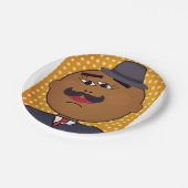 QUICKDRAW Runde Papierplatte Pappteller (Schrägansicht)