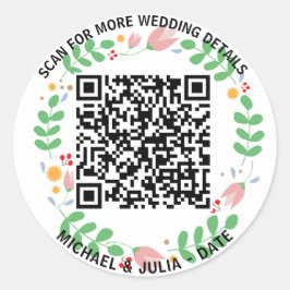 QuickLink: QR-Code-Aufkleber für Unternehmen Runder Aufkleber