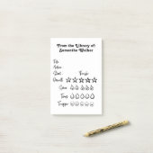 QuickNote Library-Bewertung Post-it Klebezettel (Auf Schreibtisch)