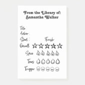 QuickNote Library-Bewertung Post-it Klebezettel (Vorderseite)