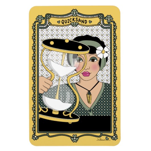 Quicksand_C_4x6 Kühlschrank Magnet (Vertikal)