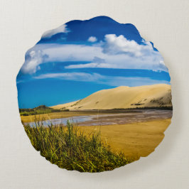 Quicksand-Fluss in der Nähe von 90 Mile Beach, Neu Rundes Kissen