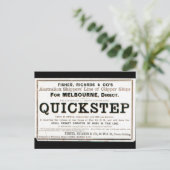 Quickstep Clipper Segelschiffe 1859 Postkarte (Stehend Vorderseite)