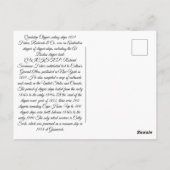 Quickstep Clipper Segelschiffe 1859 Postkarte (Rückseite)