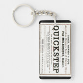 Quickstep Clipper Segelschiffe 1859 Schlüsselanhänger (Vorderseite)