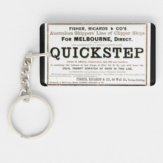 Quickstep Clipper Segelschiffe 1859 Schlüsselanhänger