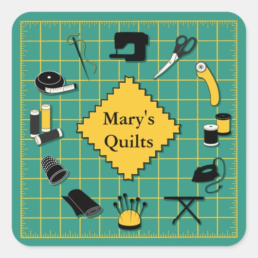 QuickTime Anpassen des Labels Quadratischer Aufkleber (Vorderseite)