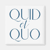 Quid et Quo Klassische Bildung Magnet (Vorne)