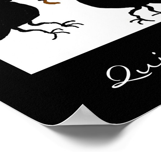 Quid Pro Crow Haiku Art Print Poster (Ecke)