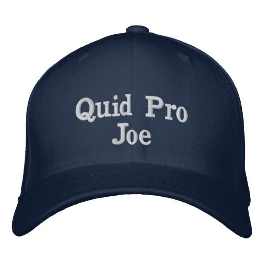 Quid Pro Joe Cap Bestickte Baseballkappe (Vorderseite)