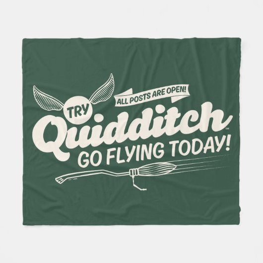 QUIDDITCH™ Rekrutierungsposter Fleecedecke (Vorderseite (Horizontal))
