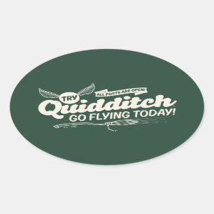 QUIDDITCH™ Rekrutierungsposter Ovaler Aufkleber