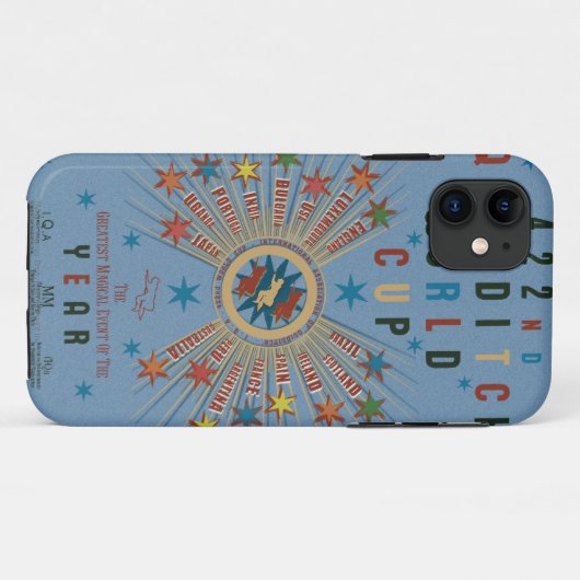 QUIDDITCH™ Weltmeisterschaft Blue Case-Mate iPhone Hülle (Rückseite (Horizontal))