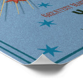 QUIDDITCH™ Weltmeisterschaft Blue Poster (Ecke)