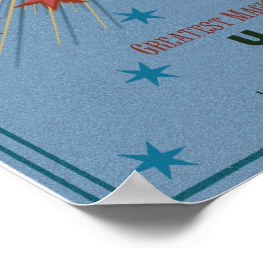 QUIDDITCH™ Weltmeisterschaft Blue Poster (Ecke)