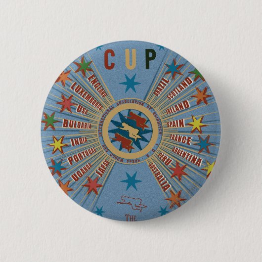 QUIDDITCH™ Weltmeisterschaft Blue Poster Button (Vorderseite)