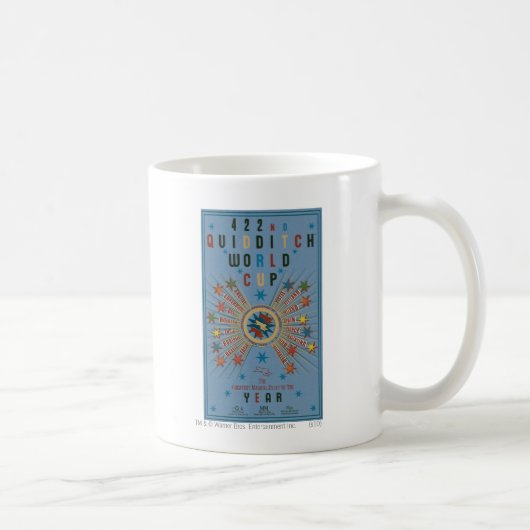 QUIDDITCH™ Weltmeisterschaft Blue Poster Kaffeetasse (Rechts)