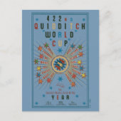 QUIDDITCH™ Weltmeisterschaft Blue Poster Postkarte (Vorderseite)