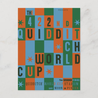 QUIDDITCH™-Weltmeisterschaft-Prüfbrett-Poster Postkarte