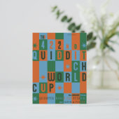 QUIDDITCH™-Weltmeisterschaft-Prüfbrett-Poster Postkarte (Stehend Vorderseite)